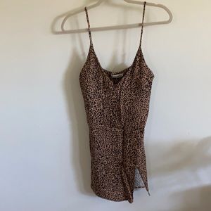 reformation leopard dress